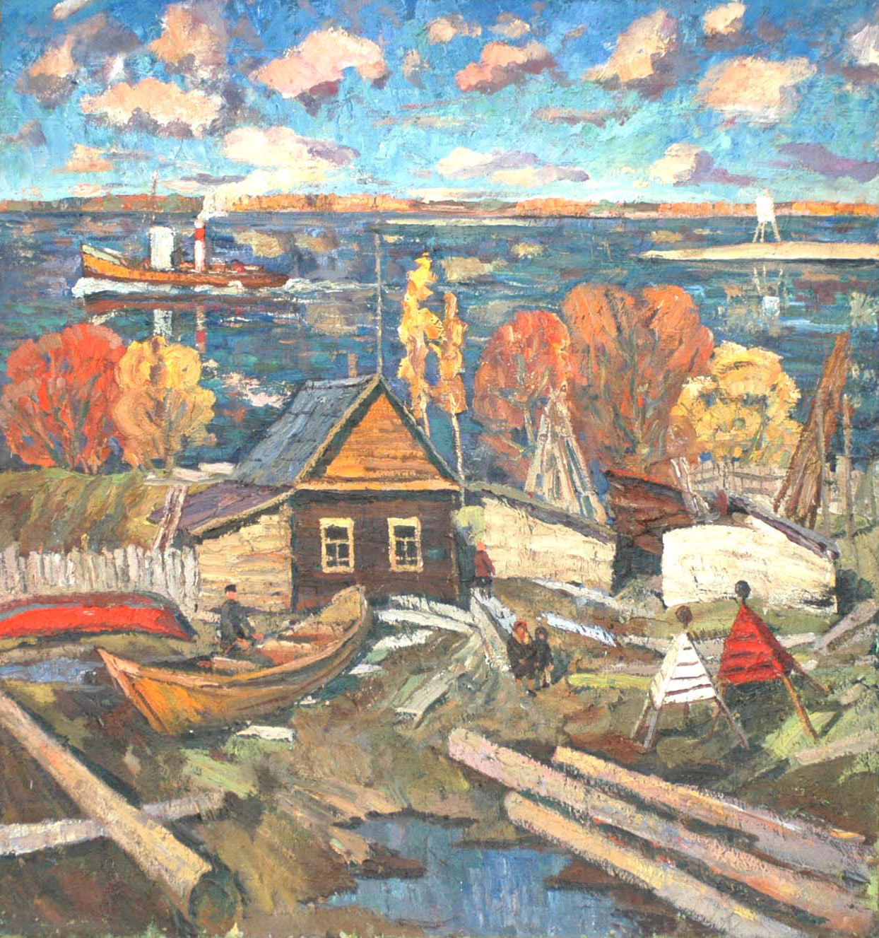 У бакенщика на Зее. 1970 г.