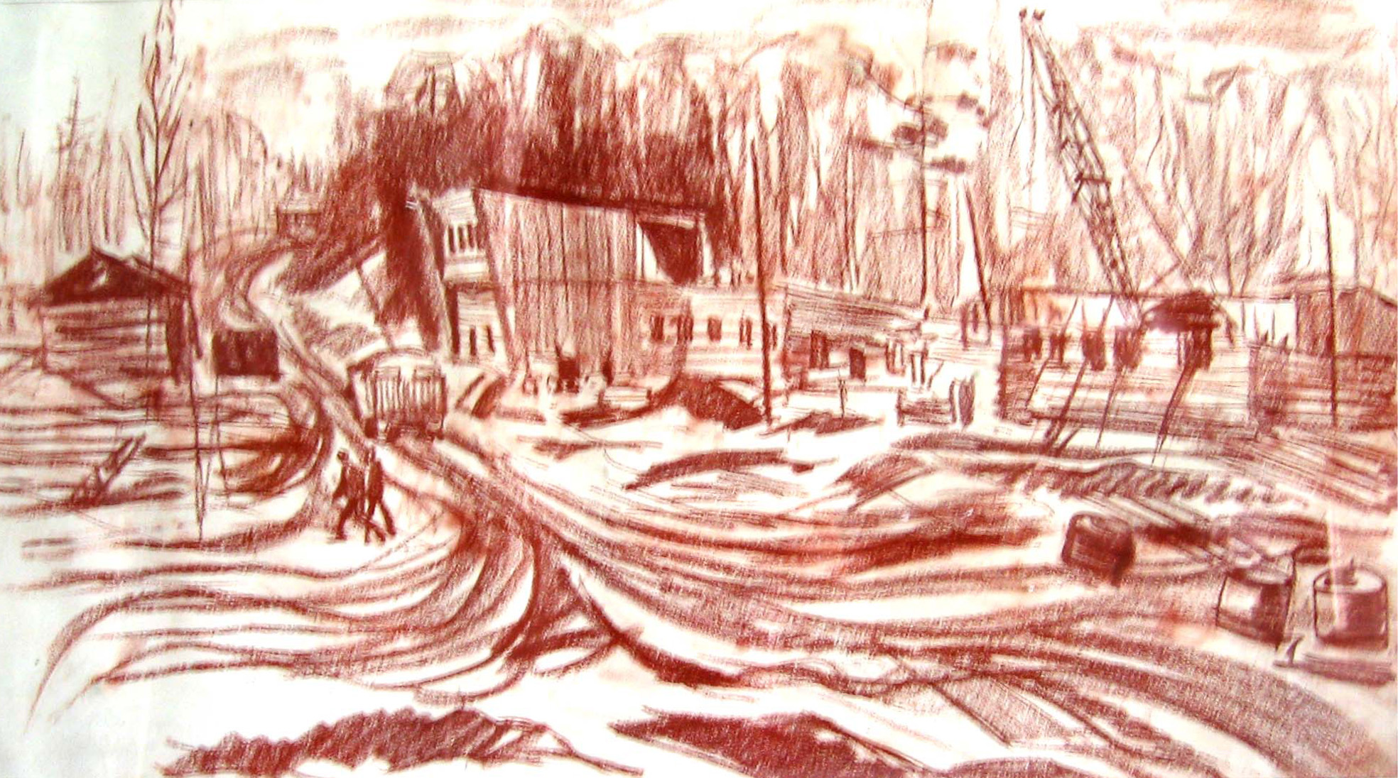 Талакан. Пастель. Ватман. 1980 г.