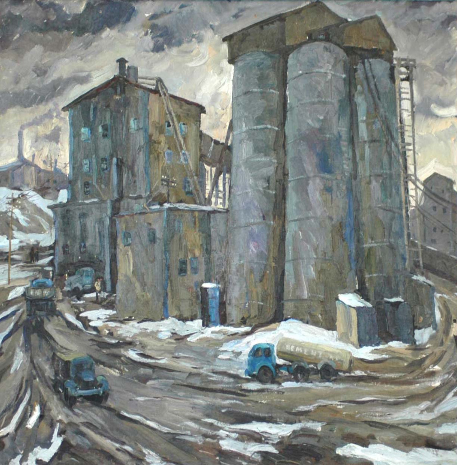 Бетонорастворный узел. 1976 г.