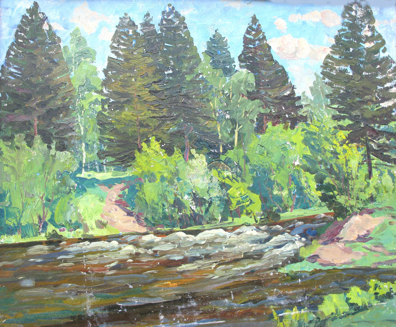 Кульдурский пейзаж. 1982 г.