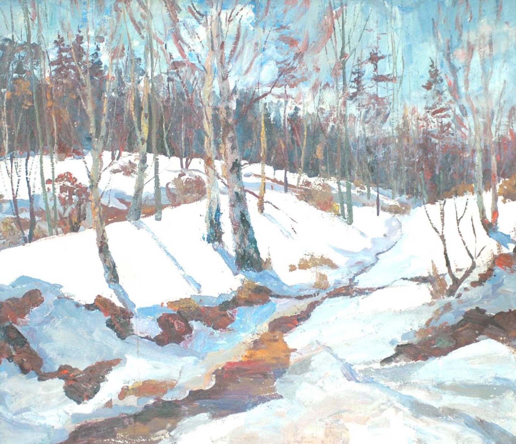 Первые проталины. 1976 г.
