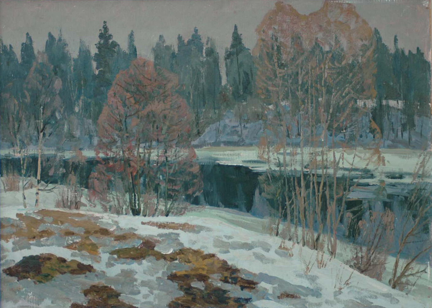 Весна. Заводь. 1984 г.