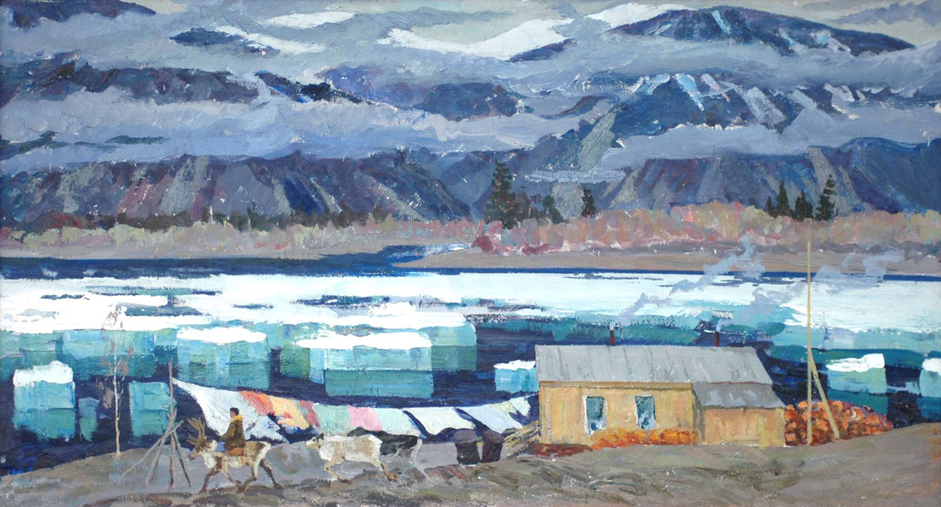 Ледоход на Селемдже. 1975 г.