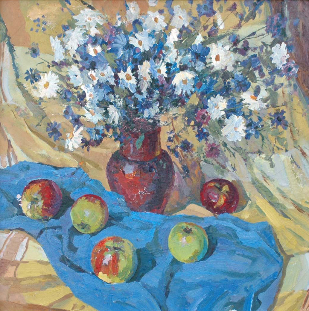 Натюрморт. Полевые цветы. 1973 г.