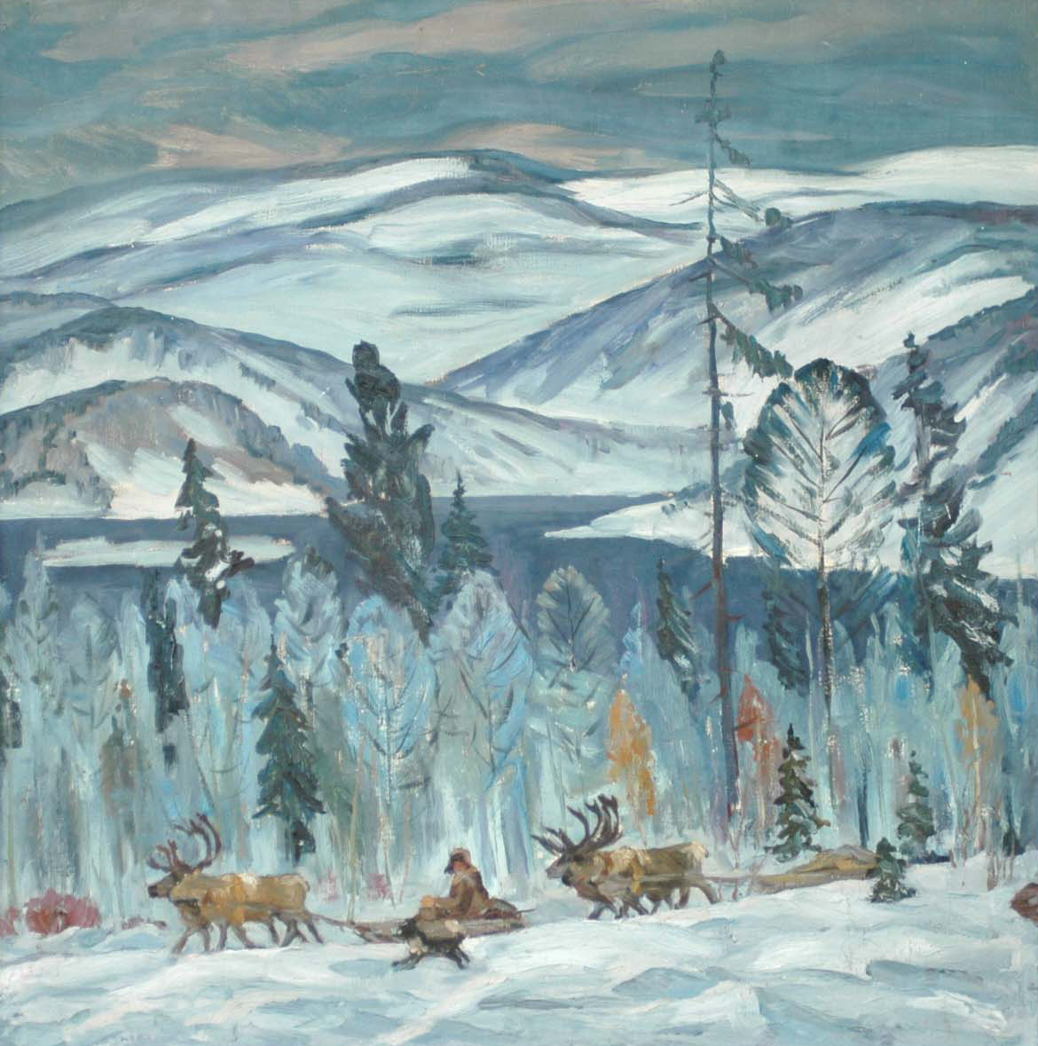 На устье Олекмы. В пути. 1979 г.
