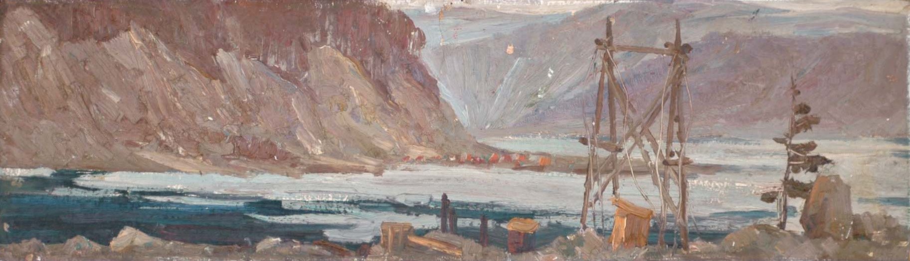 Начало Бурейской ГЭС. 1980 г.