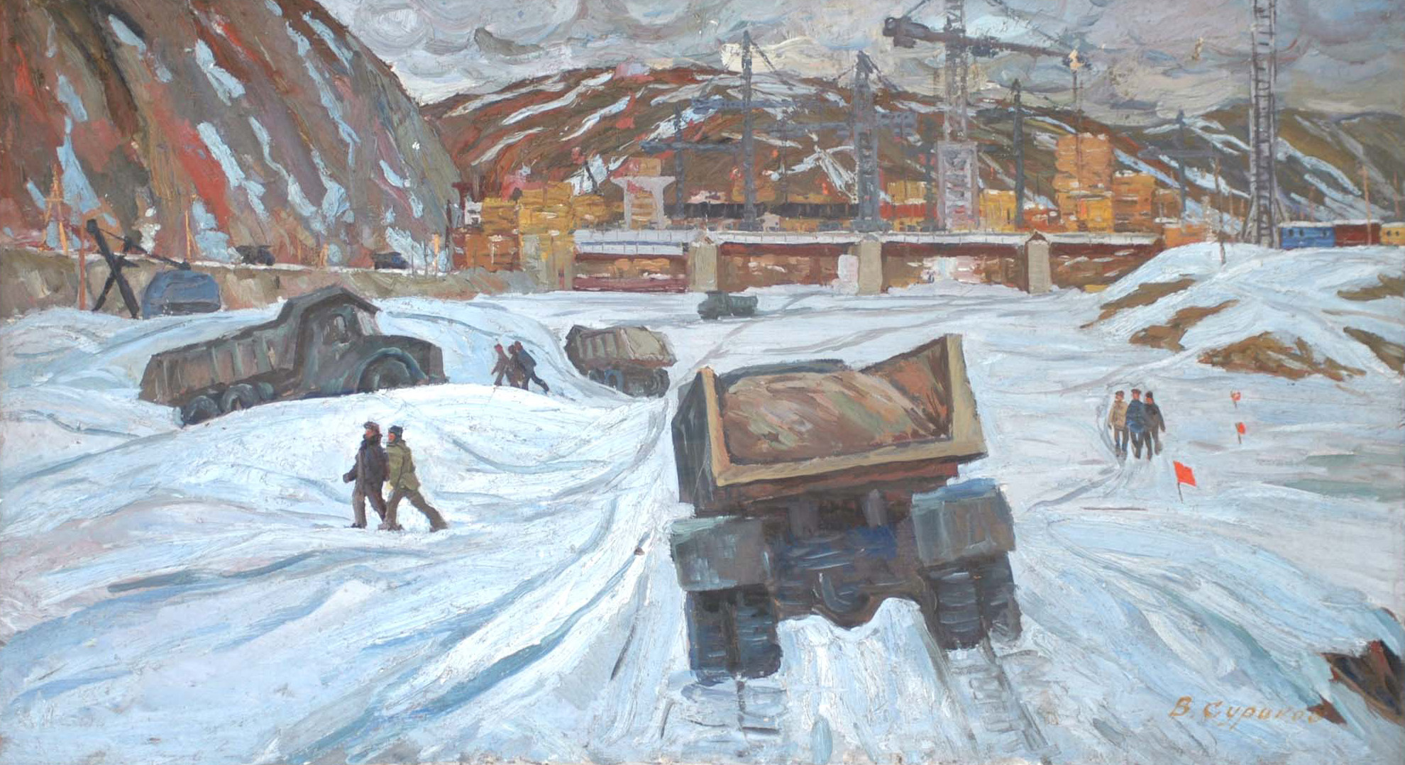 Начало Зейской ГЭС. 1971 г.