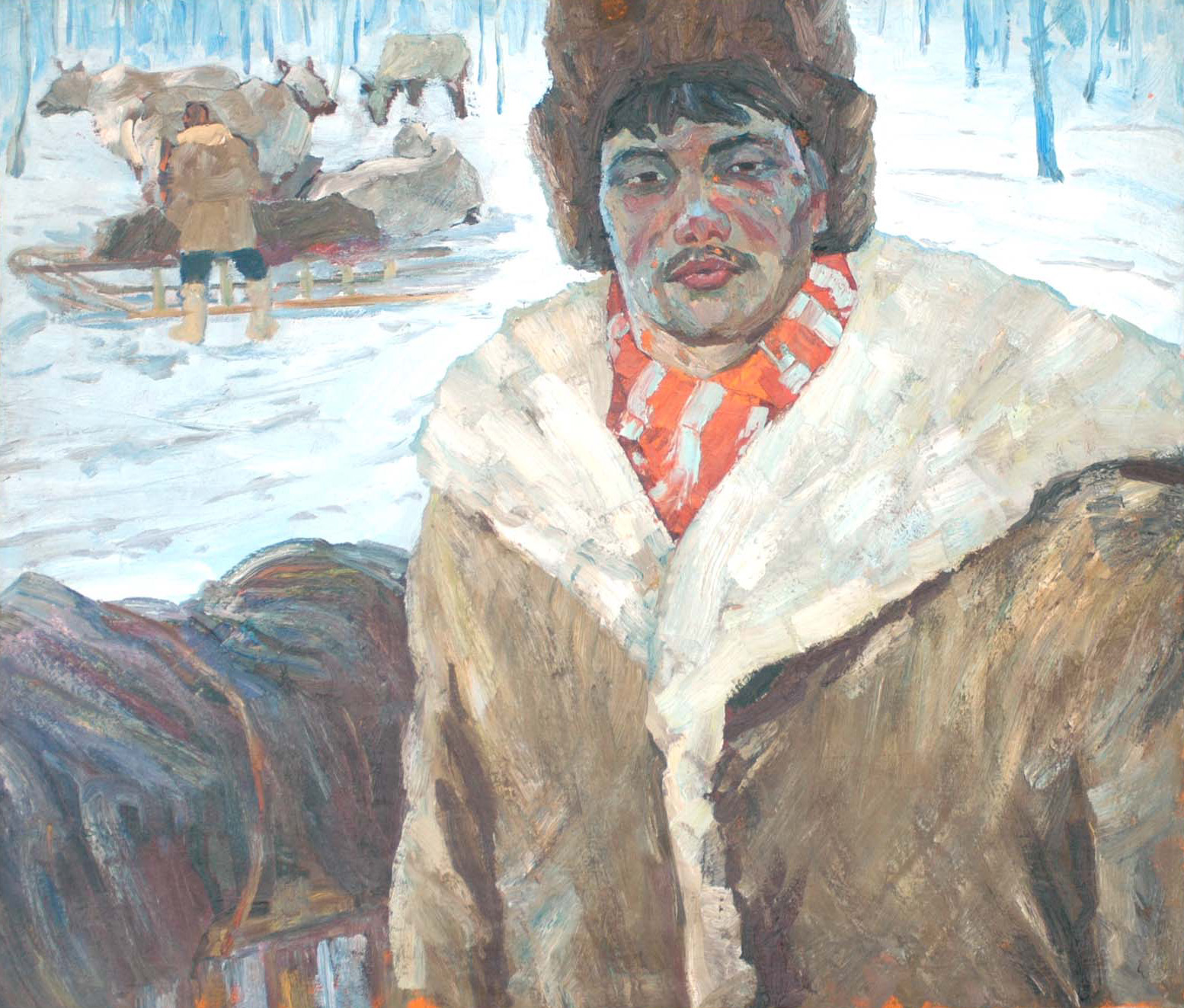 Оленевод. Портрет. 1975 г.