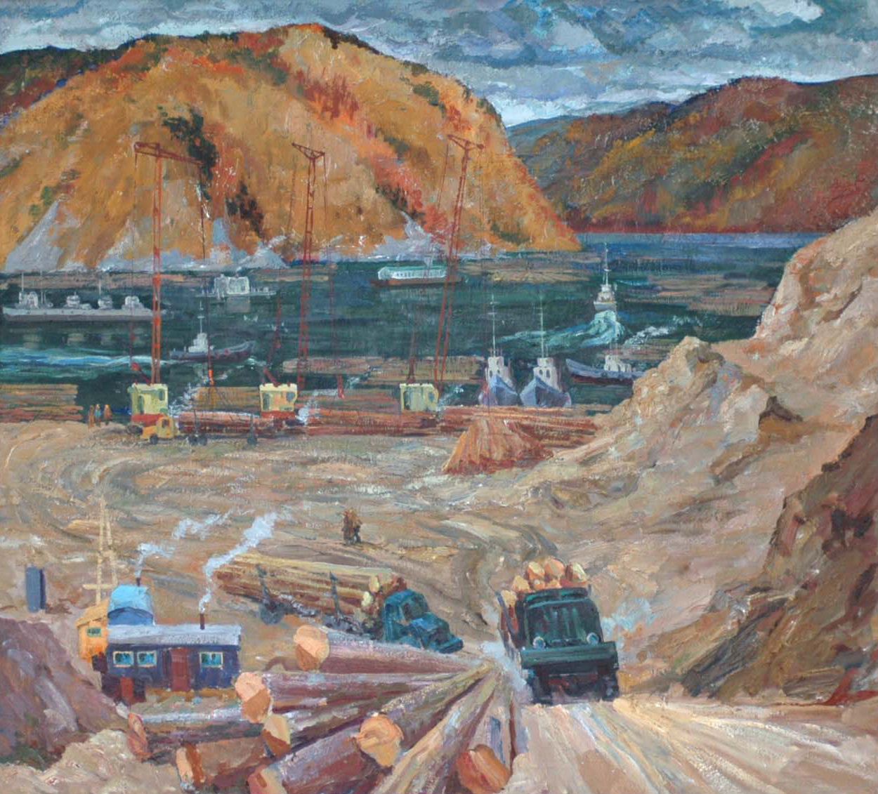 Перевозка леса. 1981 г.