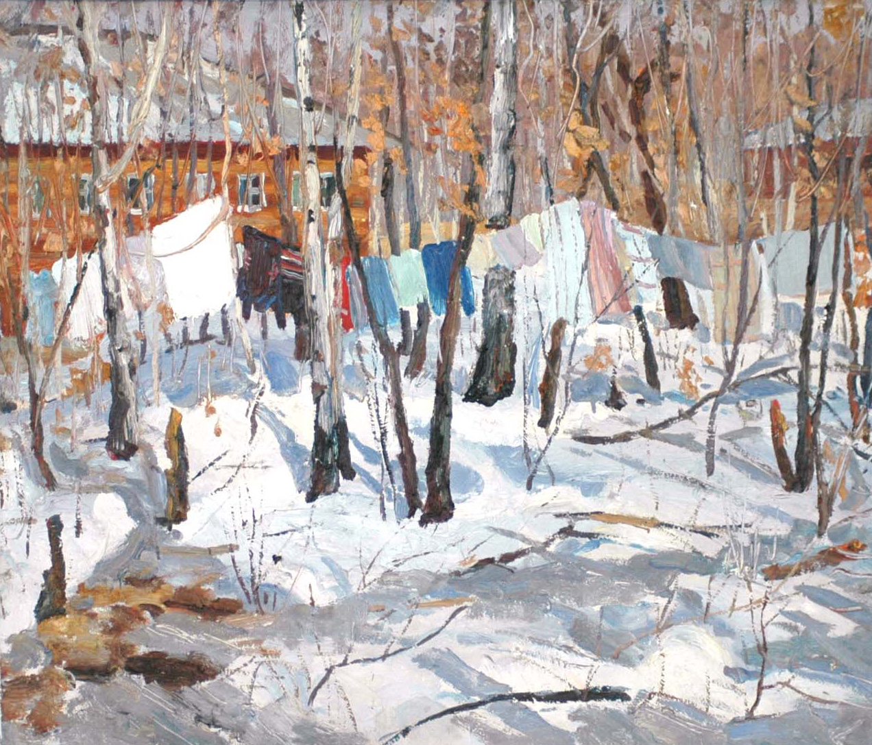 После стирки. 1984 г.