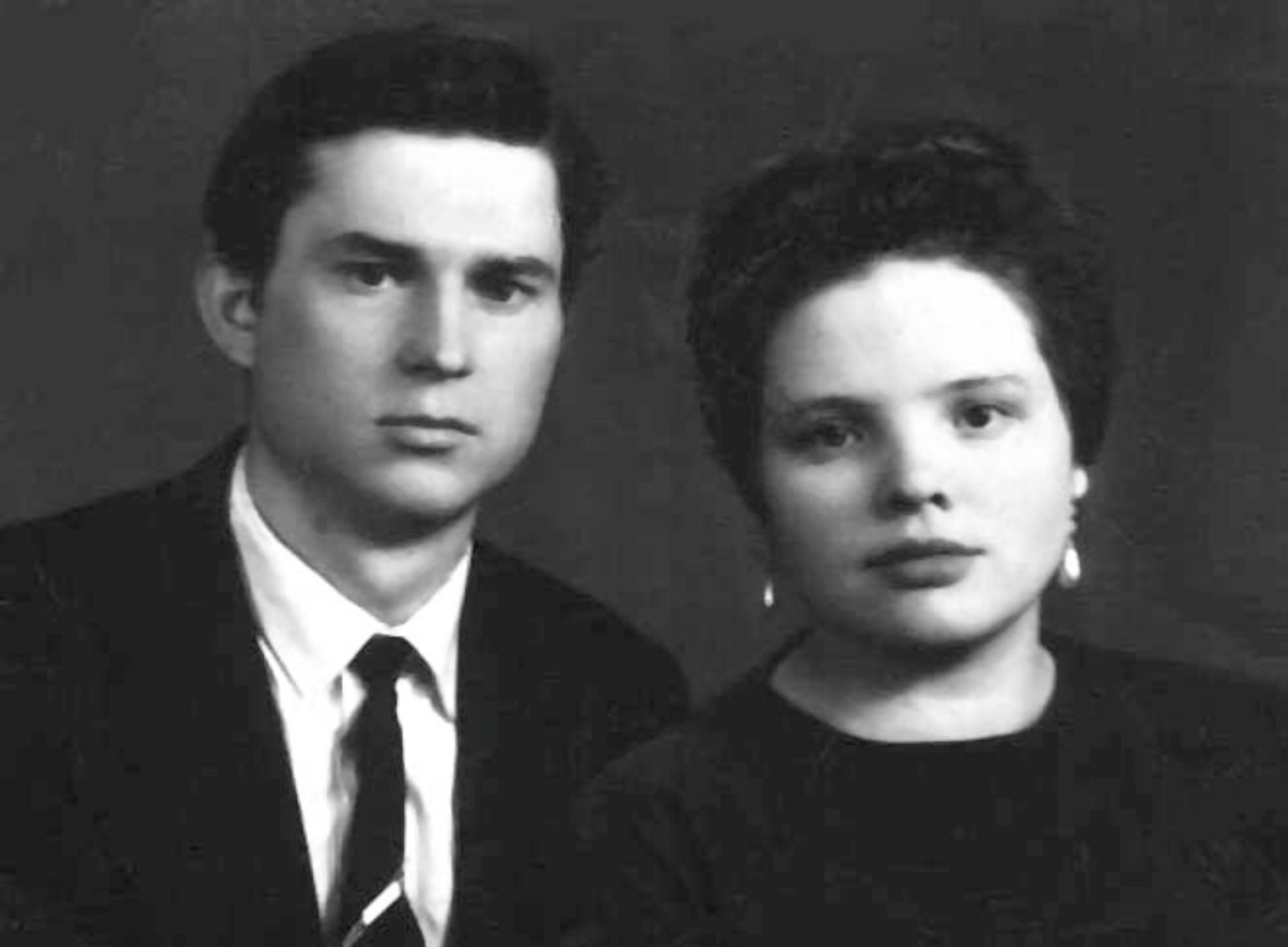 Viktor with his wife Galina. 1964