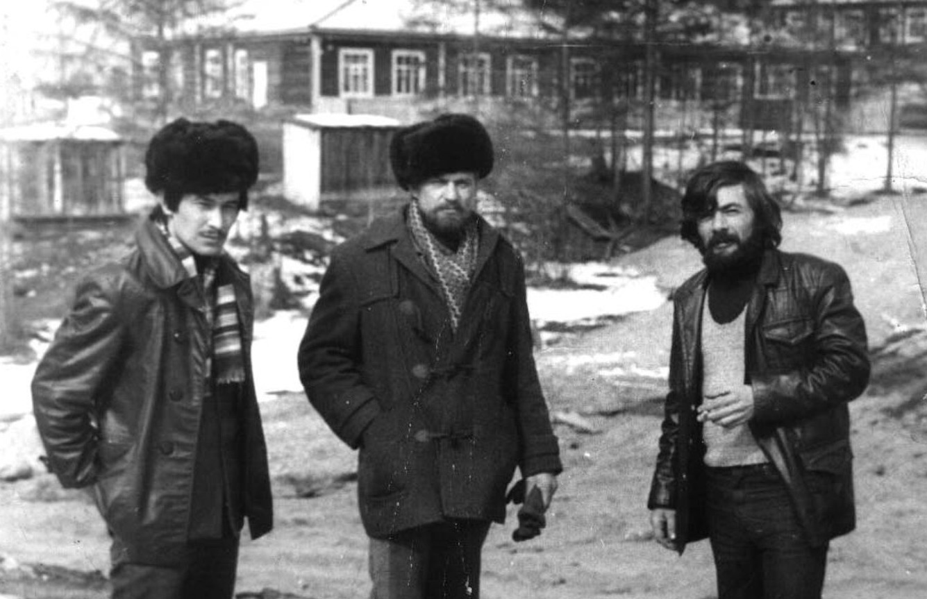 On a creative assignment with colleagues. 1983